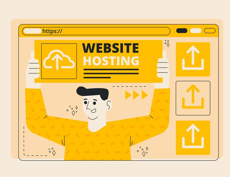 Illustration of Website Hosting